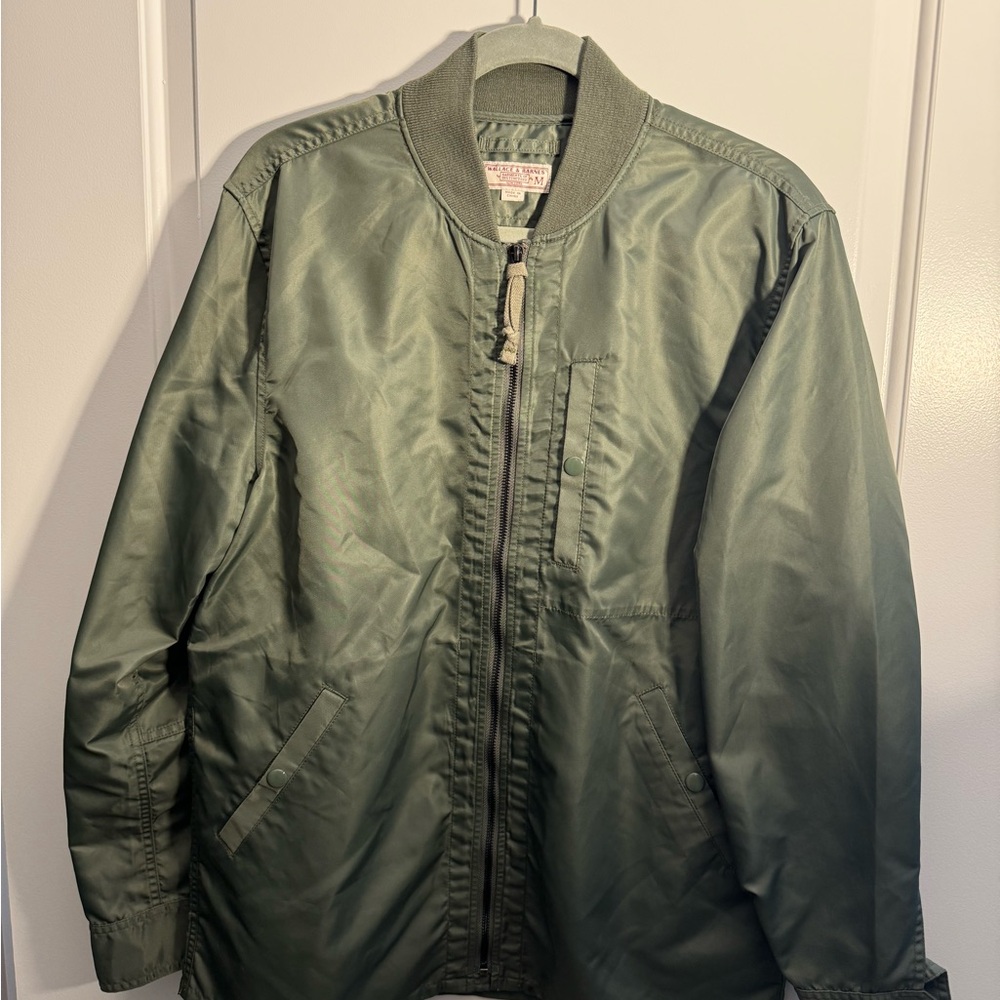 J Crew - Men's Green Bomber Jacket